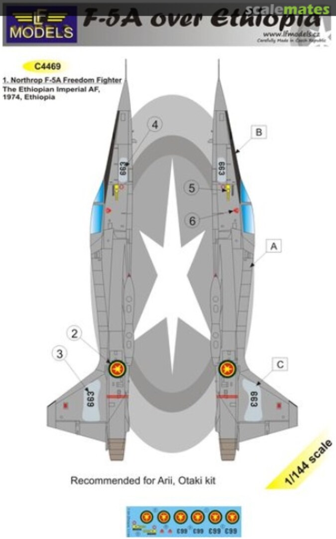 Boxart F-5A over Ethiopia C4469 LF Models