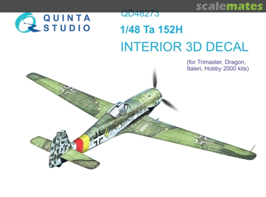 Boxart Ta 152H interior 3D decals QD48273 Quinta Studio