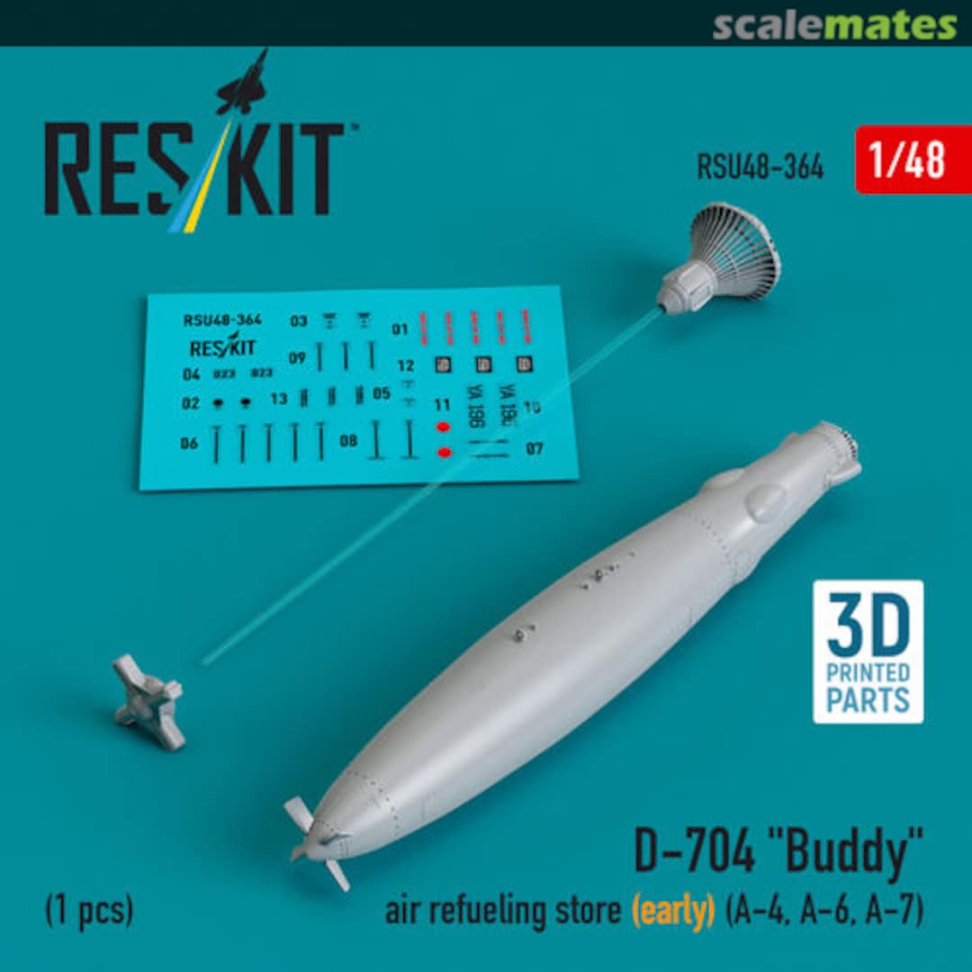 Boxart D-704 Buddy air refueling store (early) (1 pcs) RSU48-0364 ResKit