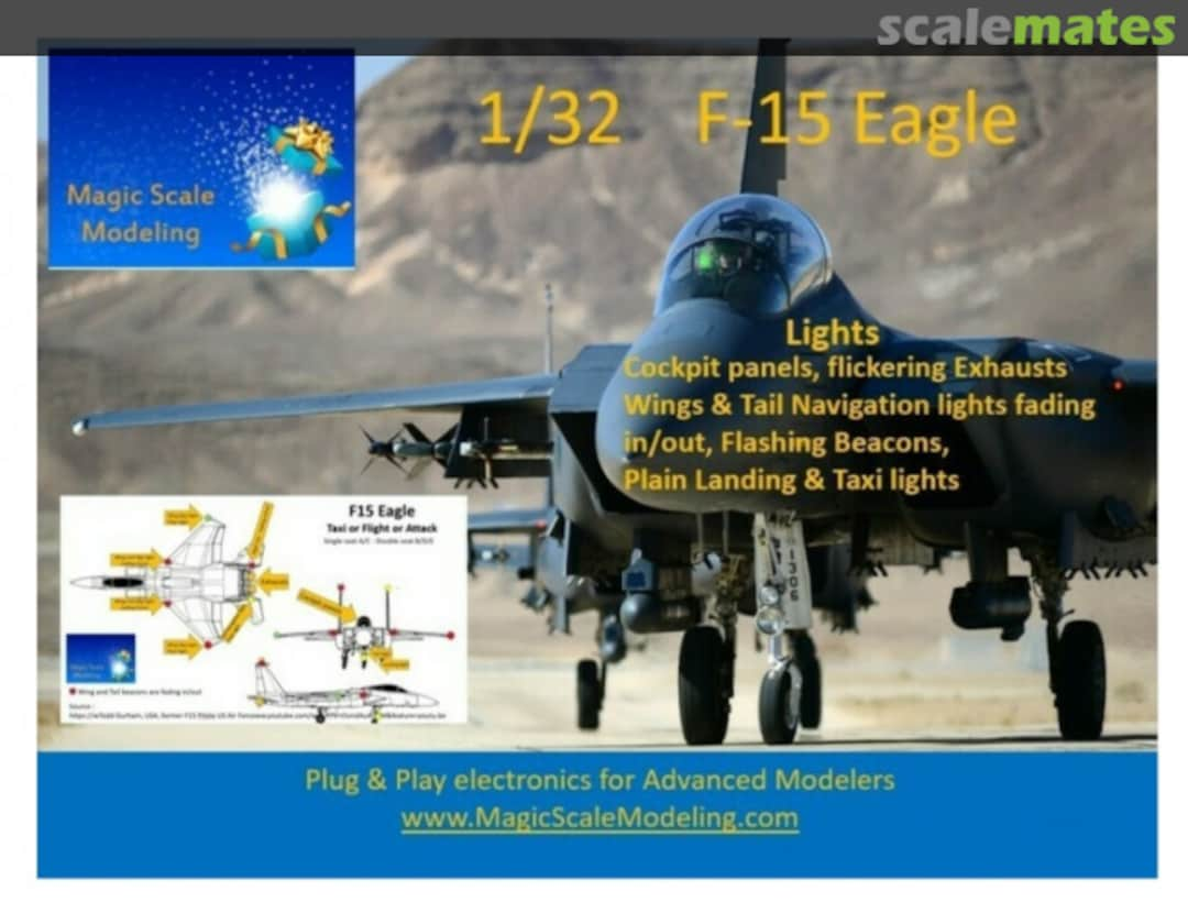 Boxart F-15 Eagle  - Lighting Kit  MSM-065 Magic Scale Modeling