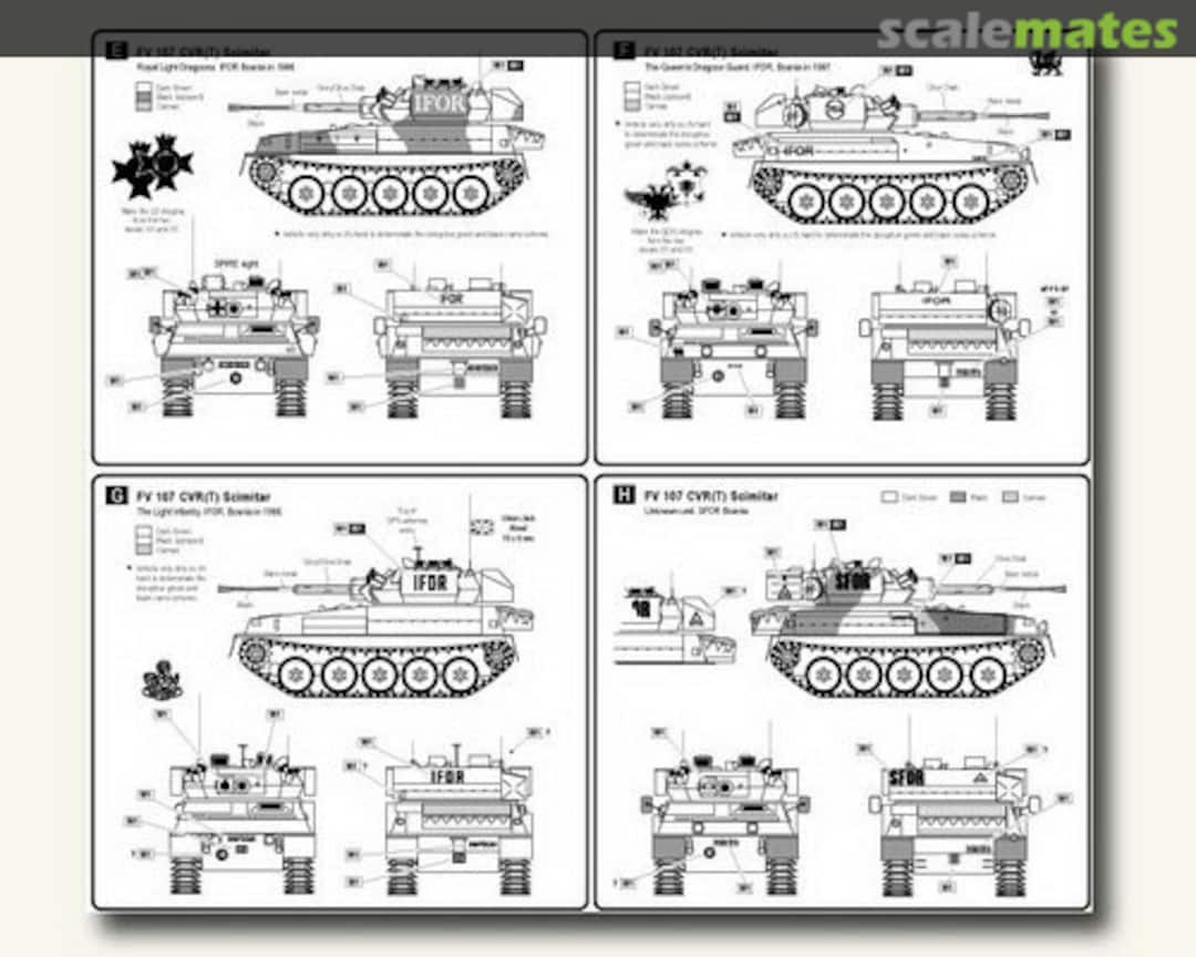 Boxart FV 107 CVR(T) SCIMITAR 35006 Bison Decals