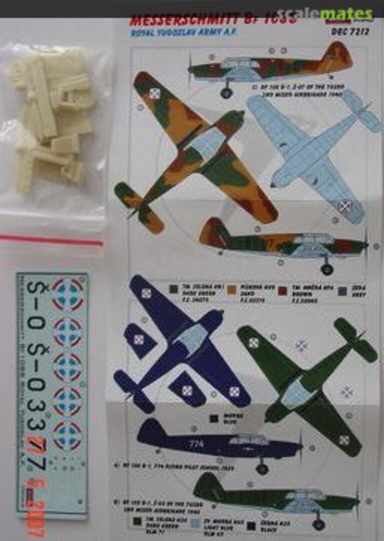 Boxart Messerschmitt Bf 108 B DEC7212 Kora Models