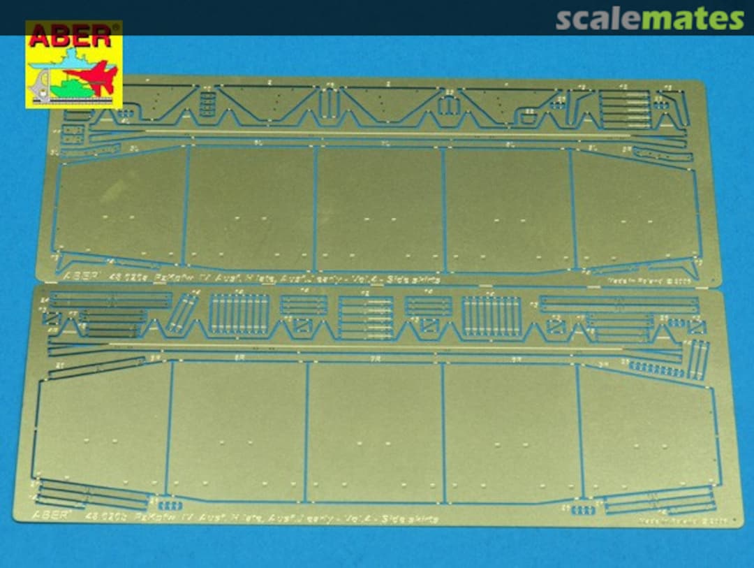 Contents Pz.Kpfw. IV, Ausf. H/J (Early) - Vol.4 - Side Skirts 48020 Aber