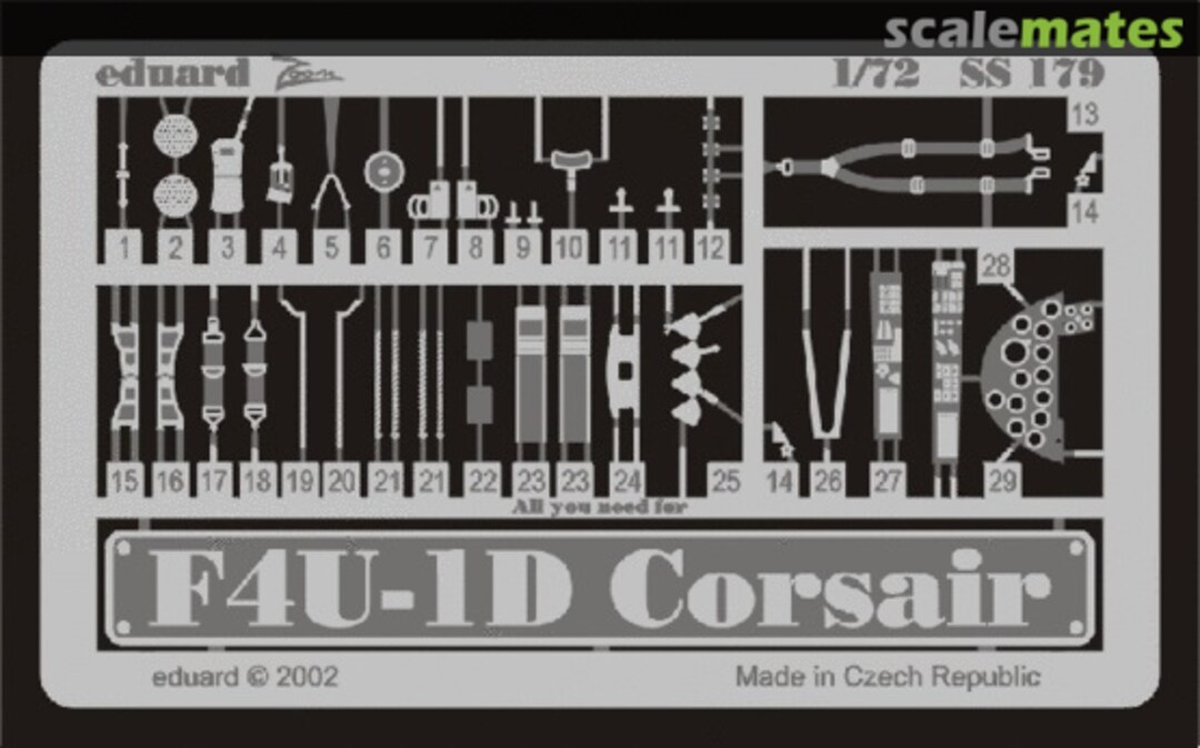 Boxart F4U-1D Corsair SS 179 Eduard