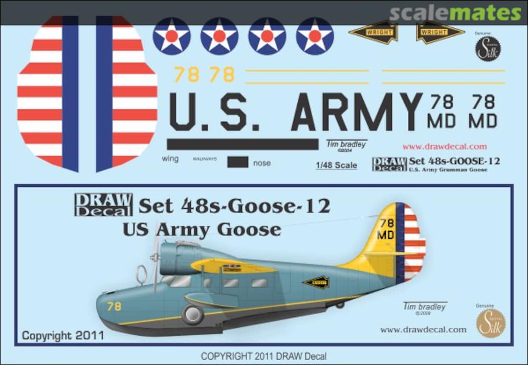 Boxart U.S. Army Goose, Wright Field 1937 48-Goose-12 Draw Decal