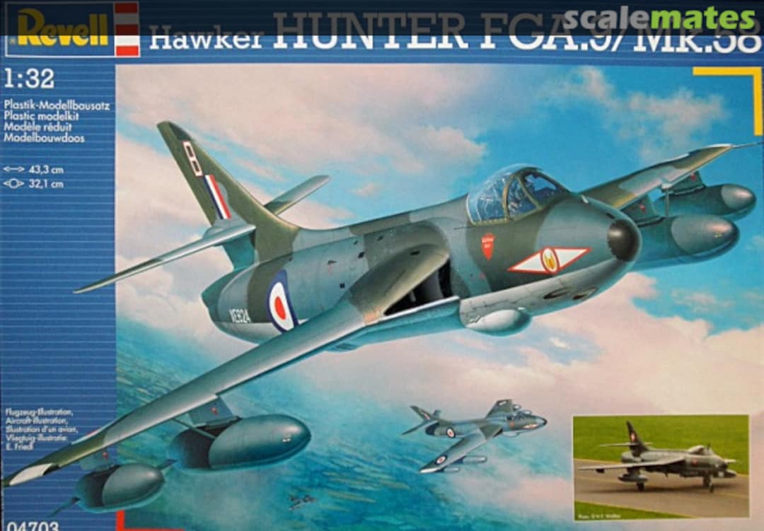 Boxart Hawker Hunter FGA.9/Mk.58 04703 Revell