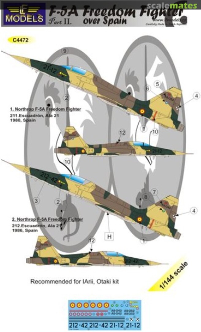 Boxart F-5A Freedom Fighter C4472 LF Models
