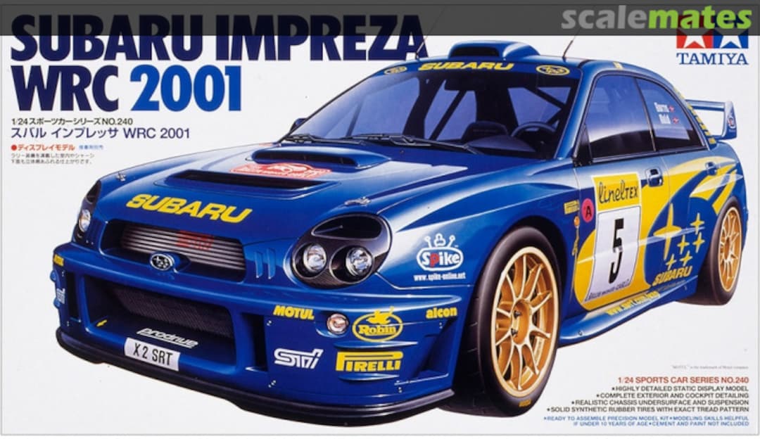 Boxart Subaru Impreza WRC 2001 24240 Tamiya