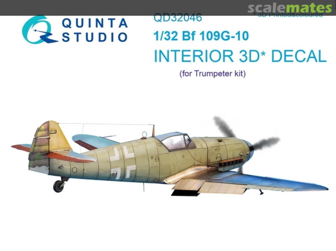 Boxart Bf 109G-10 interior 3D decals QD32046 Quinta Studio