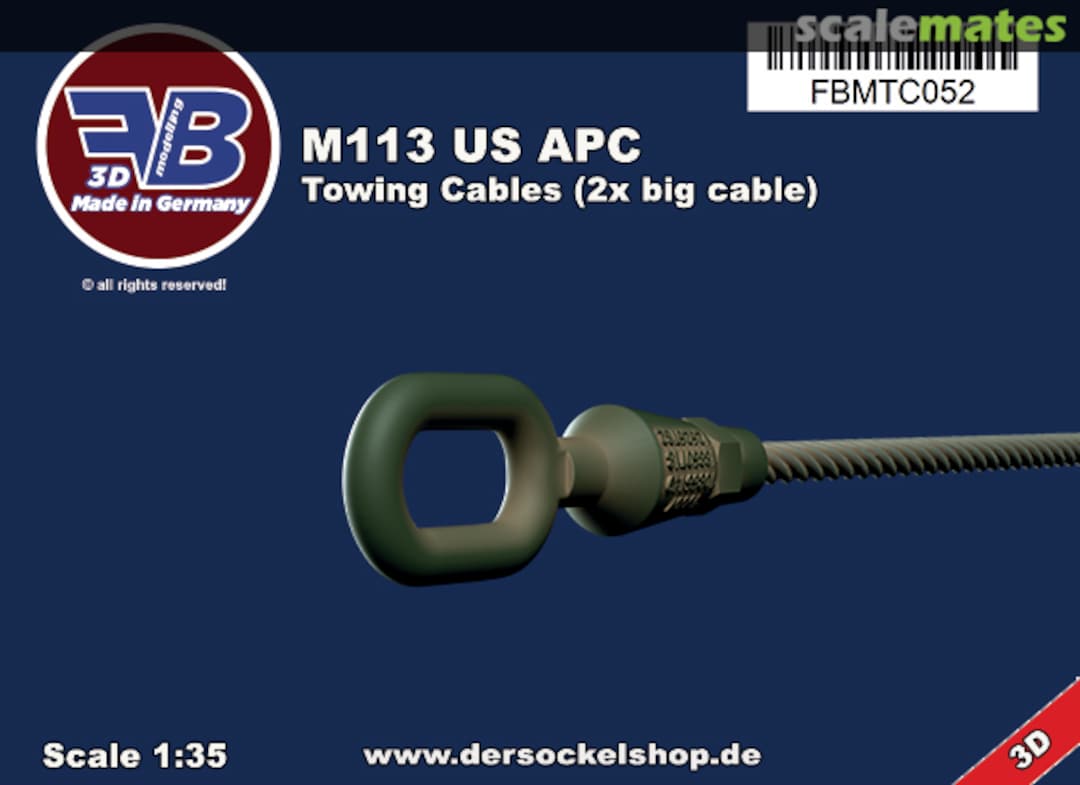 Boxart M113 US APC, Towing Cables FBMTC052 FB Modelling