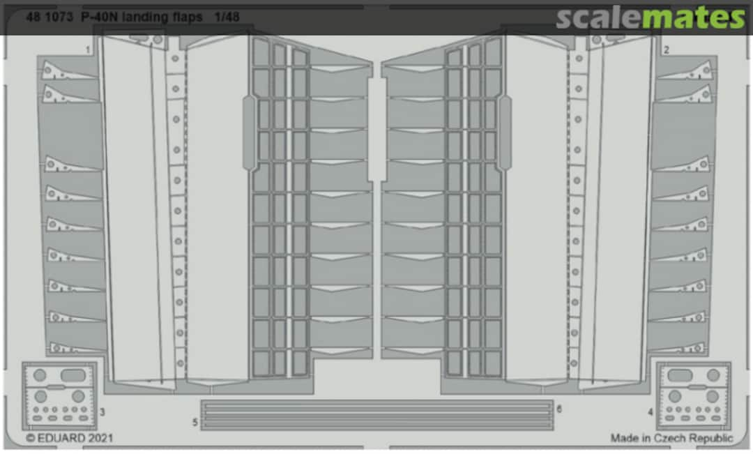 Boxart P-40N landing flaps 481073 Eduard