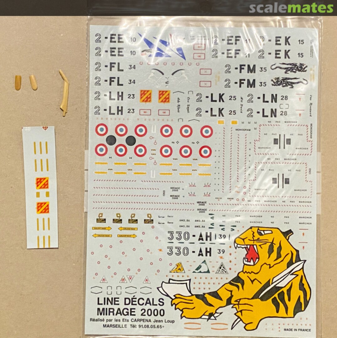 Boxart Mirage 2000 + Resin Parts 02 linedecals