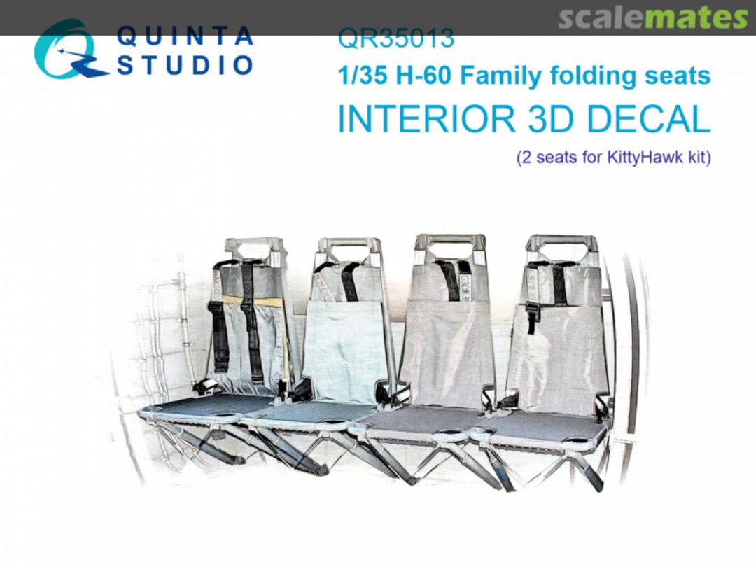 Boxart H-60 Family folding seats interior 3D decals QR35013 Quinta Studio