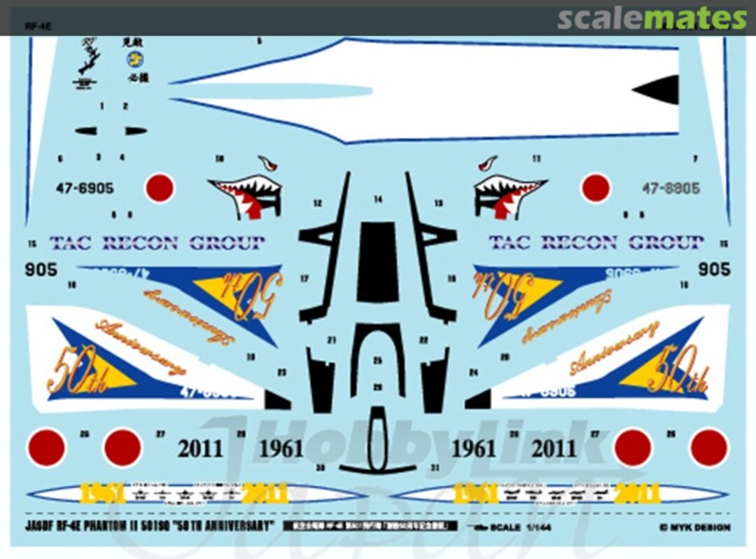 Contents JASDF RF-4E 501st squadron foundation 50th Anniversary Painting 06750 MYK Design