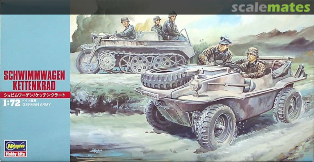 Boxart Schwimmwagen Kettenkrad 31113 Hasegawa