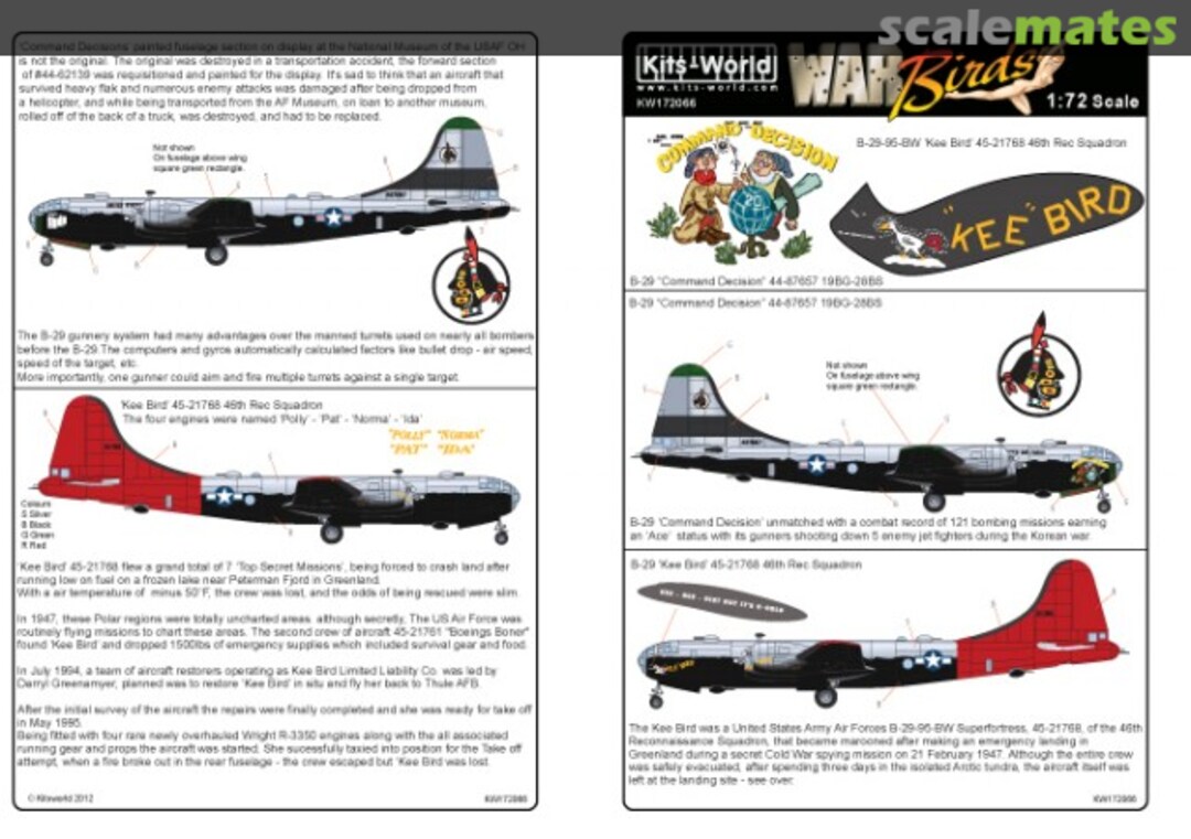 Boxart B-29 Superfortress KW172066 Kits-World