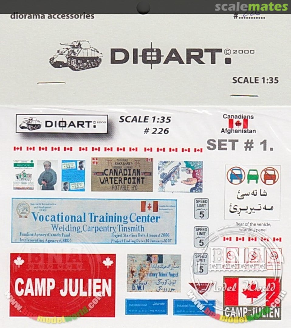 Boxart Canadians in Afghanistan Set #1 226 DioArt