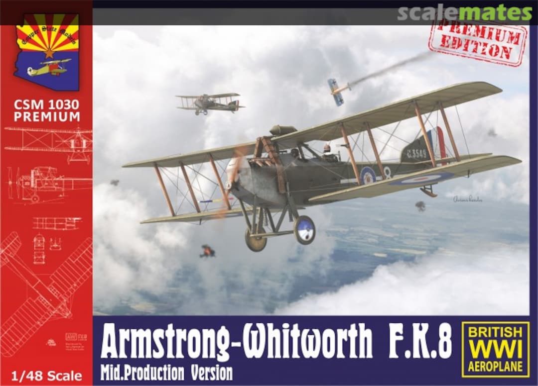 Boxart Armstrong-Whitworth F.K.8 CSM 1030 Premium Copper State Models