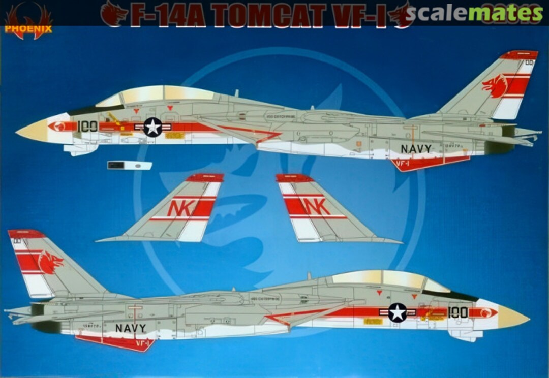 Boxart F-14A Tomcat VF-1 32010 Phoenix Calcomanias