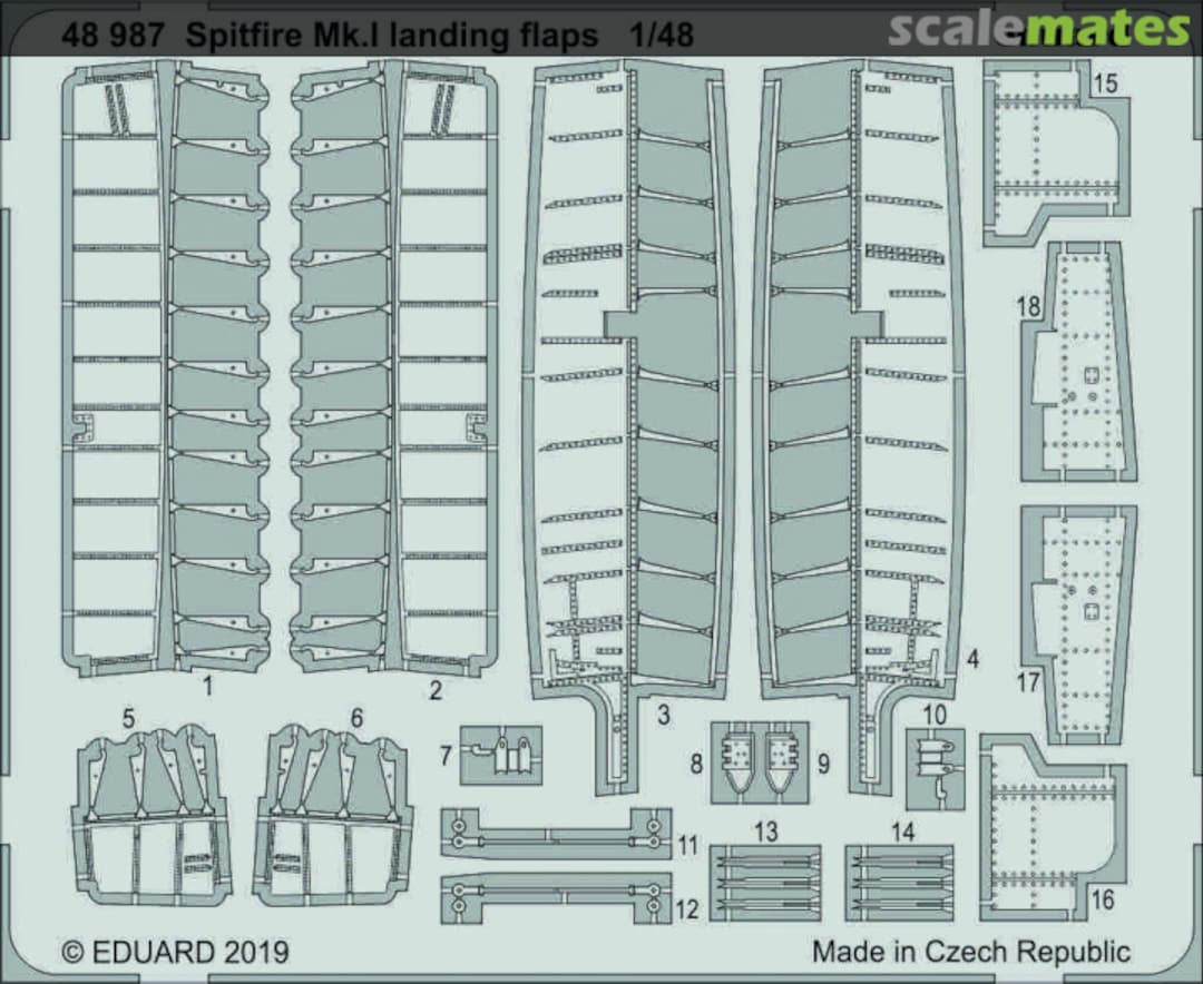 Boxart Spitfire Mk.I landing flaps 48987 Eduard
