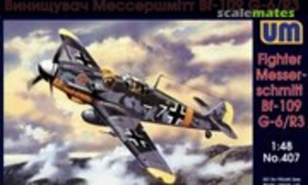 1:48 Fighter Messerschmitt Bf-109 G-6/R3 (UM  407)