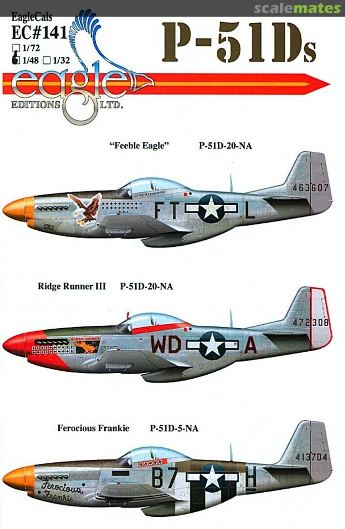 Boxart P-51D´s EagleCals EC48-141 Eagle Editions