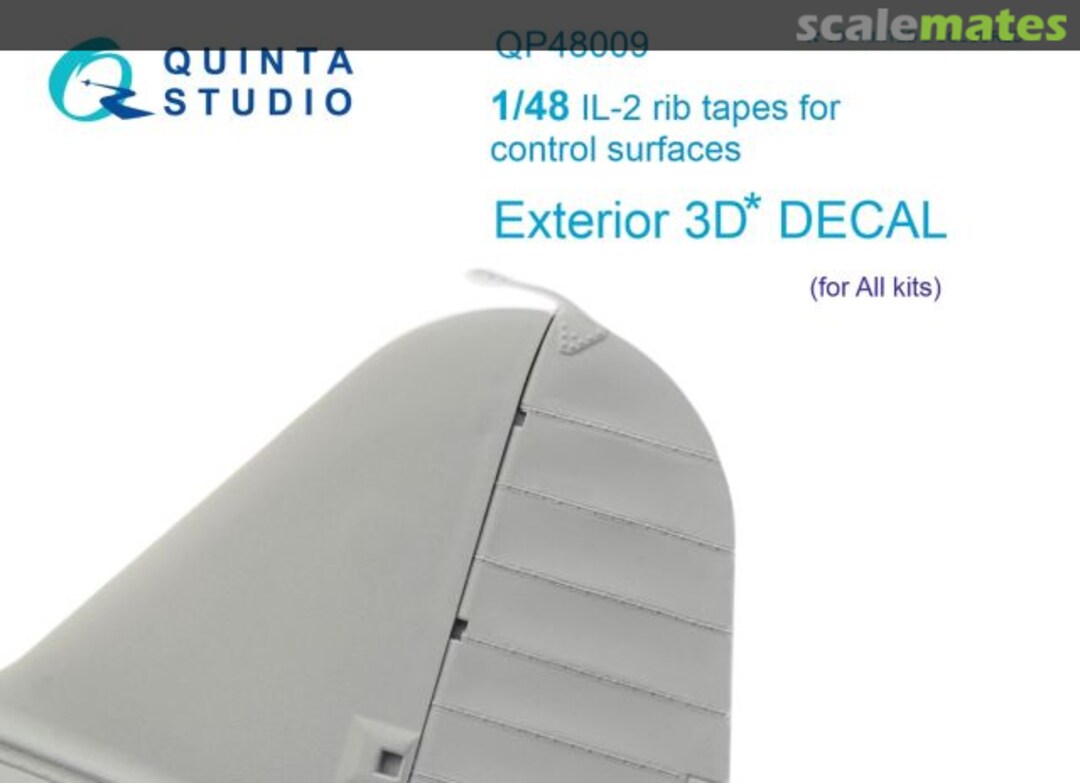 Boxart Il-2 Rib Tapes for Control Surfaces Exterior 3D Decals QP48009 Quinta Studio