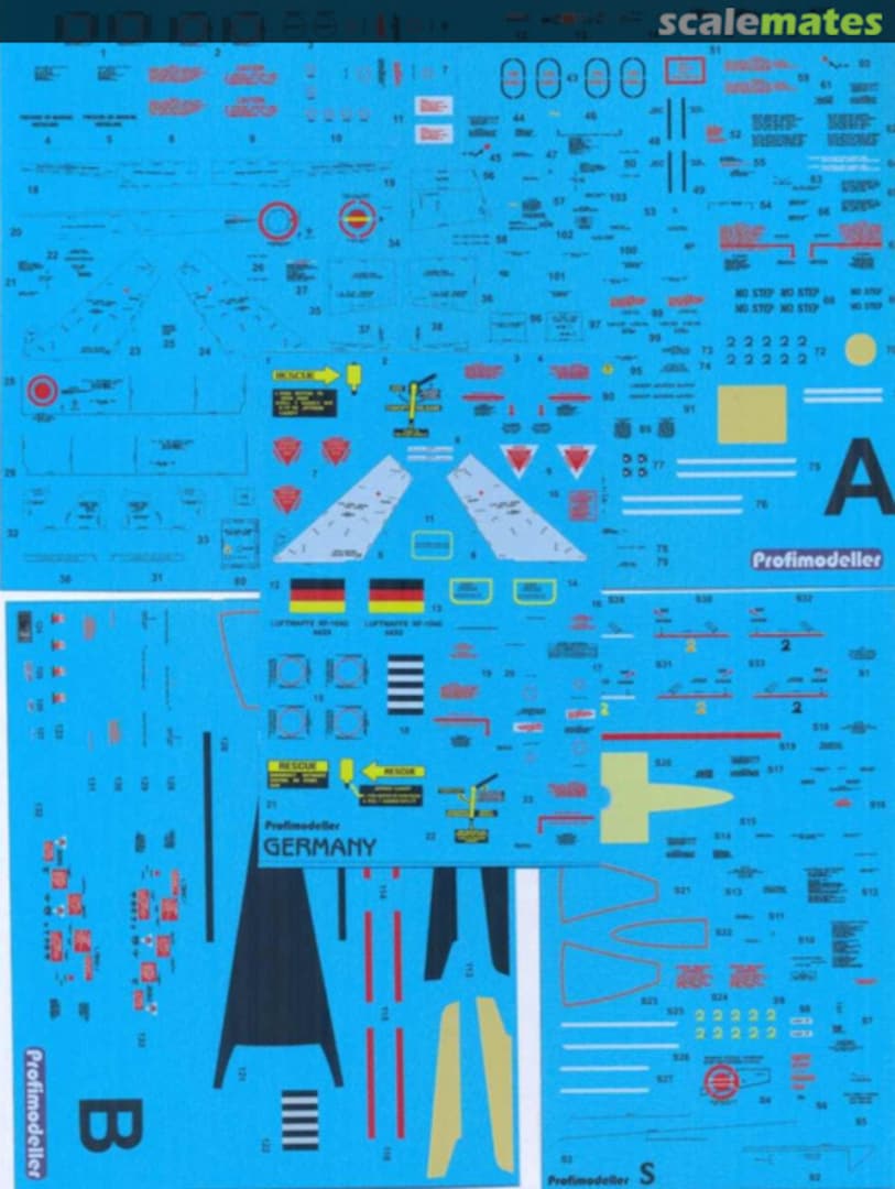 Boxart TF/F-104 Stencils - Germany 32479 Profimodeller