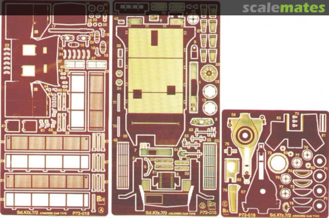 Boxart SdKfz.7/2 with armored cab P72-018 Part