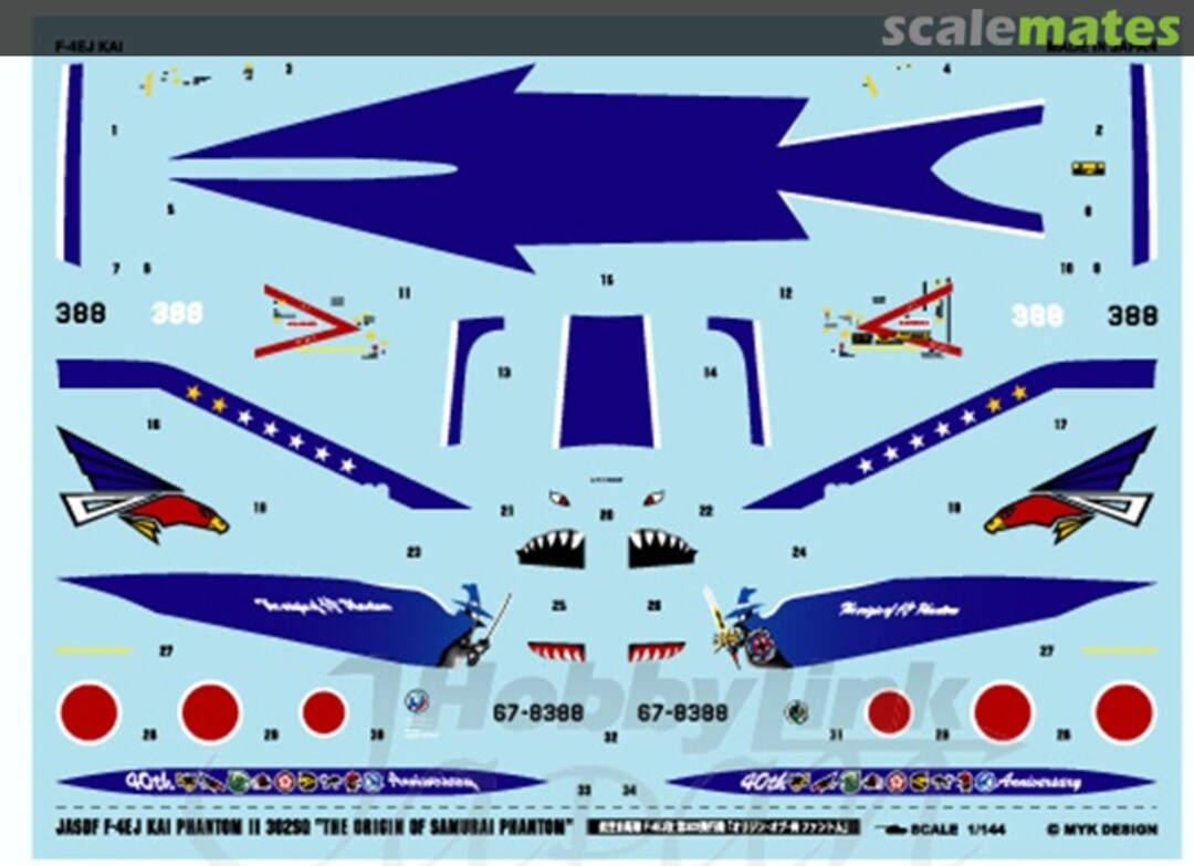 Contents JASDF F-4EJ Kai 302th Squadron Origin Of, Samurai Phantom 06751 MYK Design