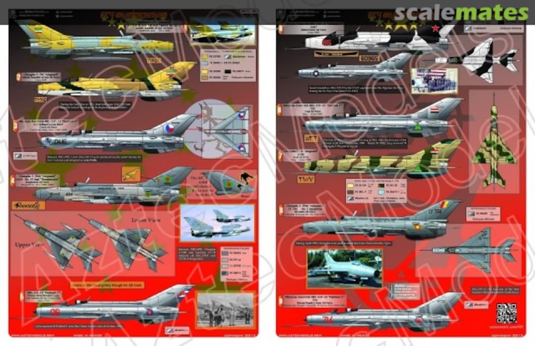 Boxart Mig-21 F-13. Sky Guardians 48-051 Aztec Models