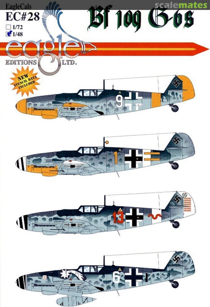 Boxart Bf 109G-6s EagleCals EC48-28 Eagle Editions