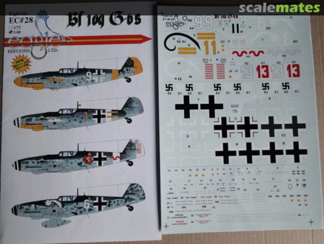 Contents Bf 109G-6s EagleCals EC48-28 Eagle Editions