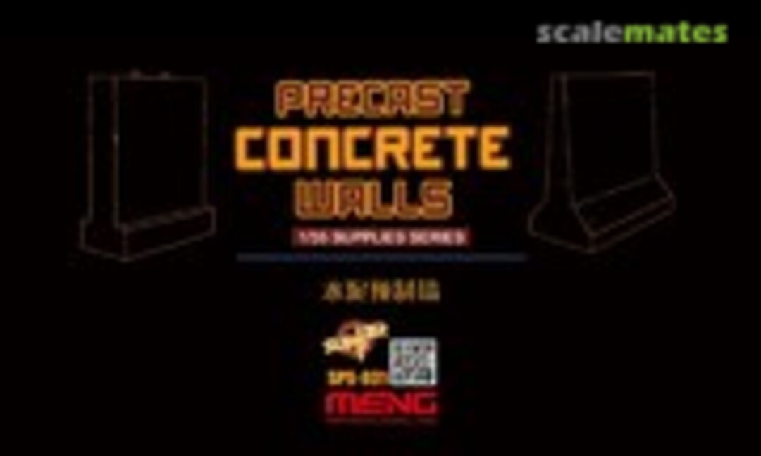 1:35 Precast Concrete Walls (Meng Model SPS-031)