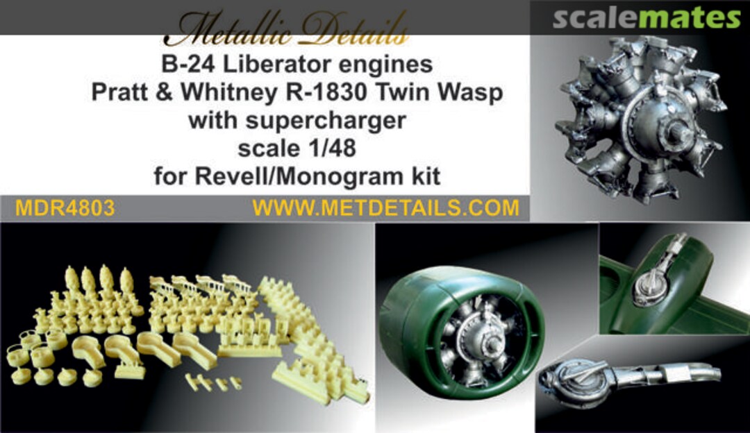 Boxart B-24 Liberator. Engines MDR4803 Metallic Details