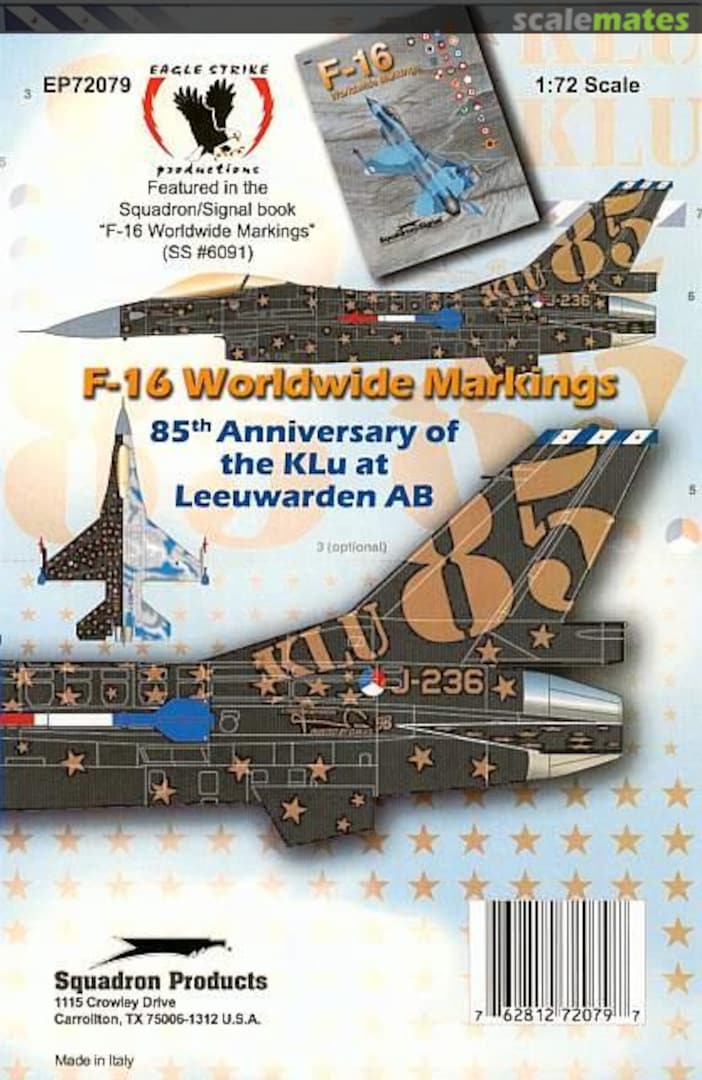 Boxart F-16 Worldwide Markings EP72079 Eagle Strike Productions