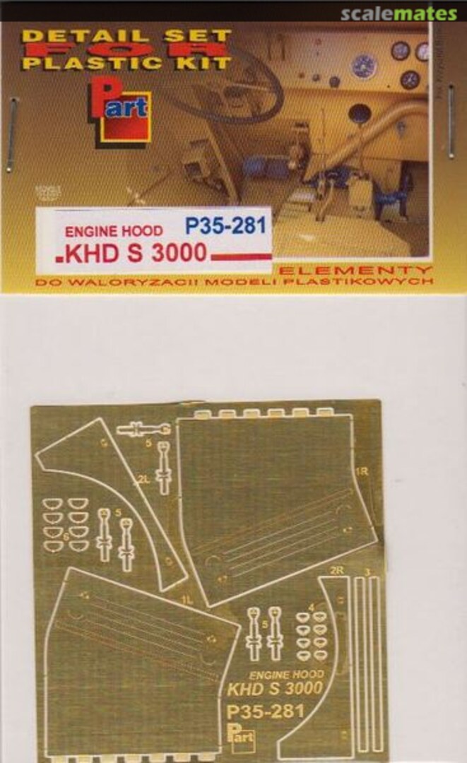 Boxart KHD S 3000 Engine Hood P35-281 Part