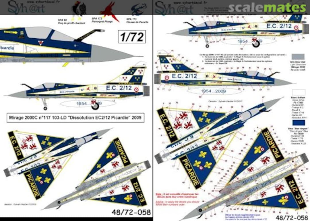 Boxart Dassault Mirage 2000C 48-058 Syhart