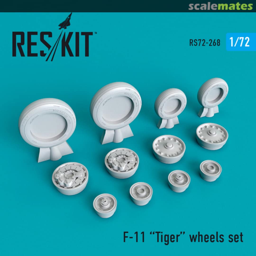 Boxart F-11 Tiger wheels set RS72-0268 ResKit