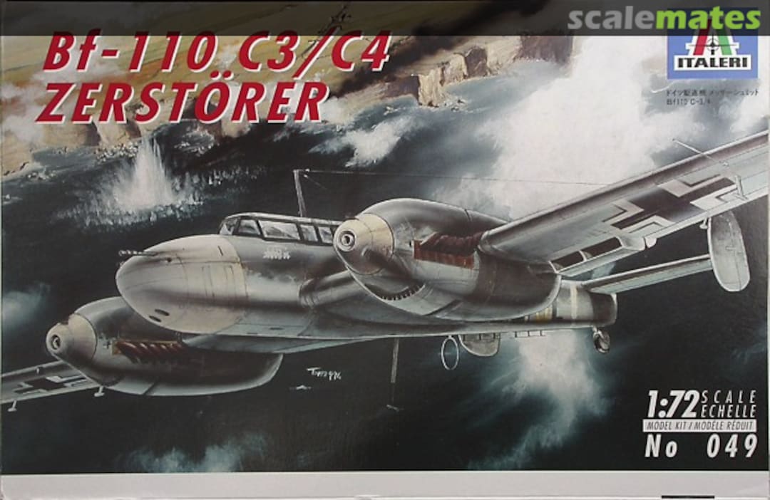 Boxart Bf-110 C3/C4 Zerstörer 049 Italeri