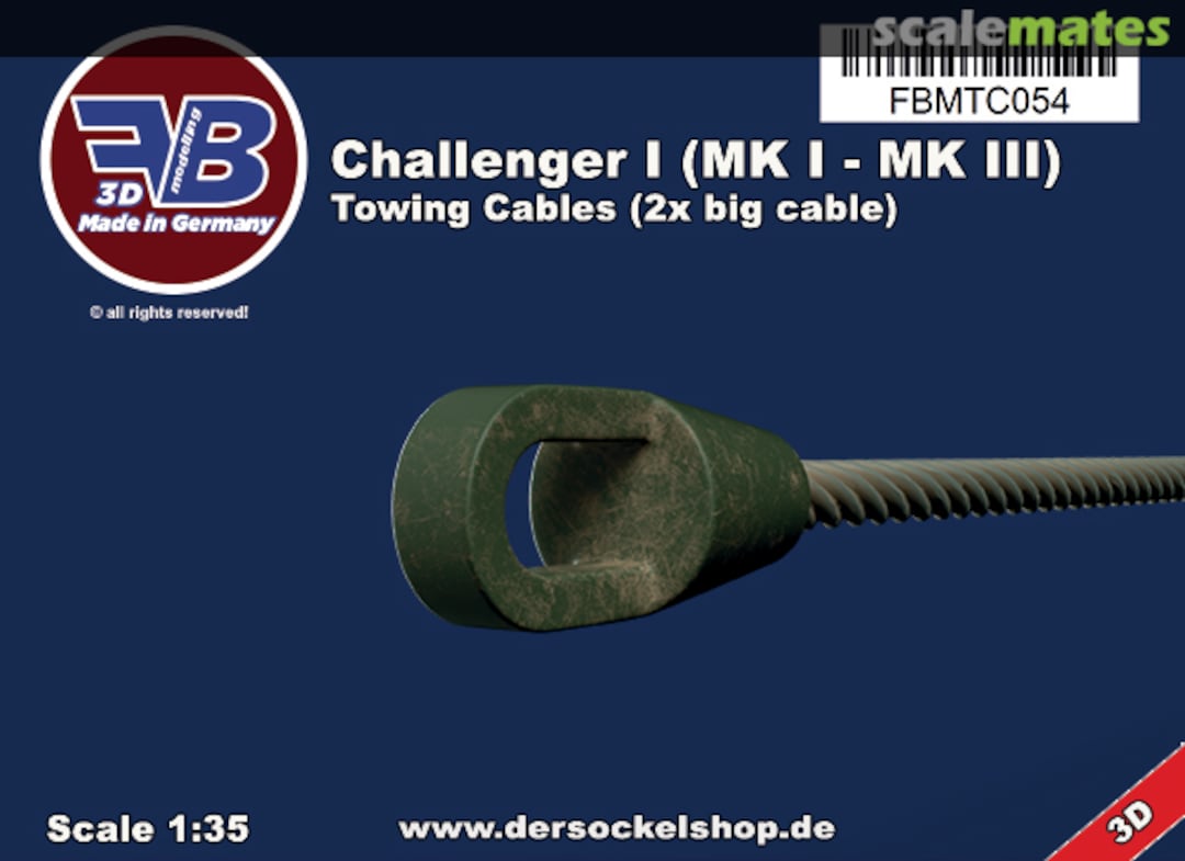 Boxart Challenger I (MK I - MK III), Towing Cables FBMTC054 FB Modelling