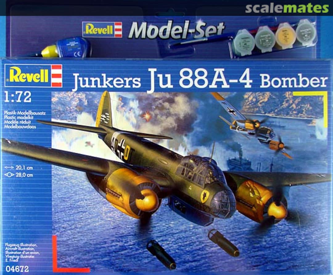 Boxart Junkers Ju 88A-4 Bomber 64672 Revell