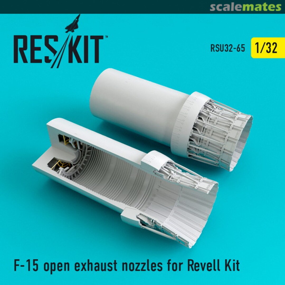 Boxart F-15 open exhaust nozzles for Revell kit RSU32-0065 ResKit