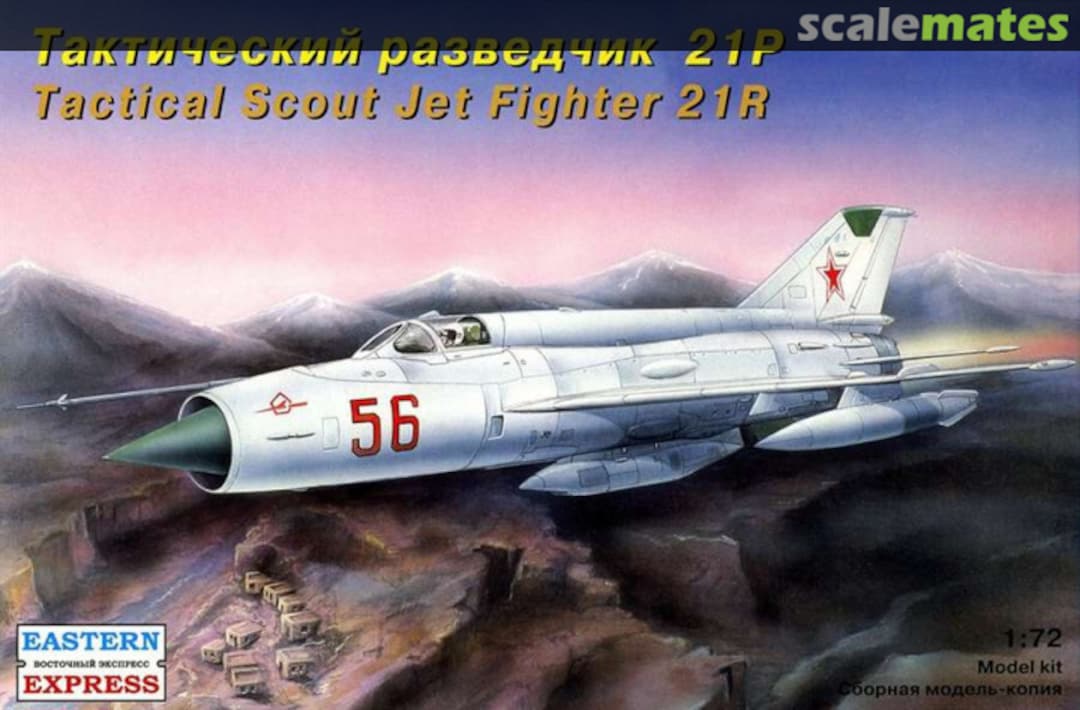 Boxart Tactical Scout Jet Fighter MiG-21R 72103 Eastern Express