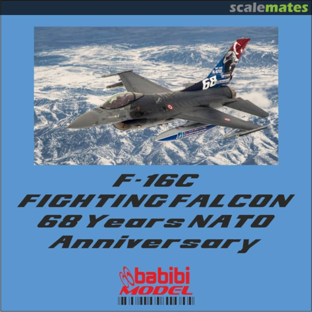 Boxart F-16 C Fighting Falcon Nato 68 Years Anniversary DBT-01361 Babibi model