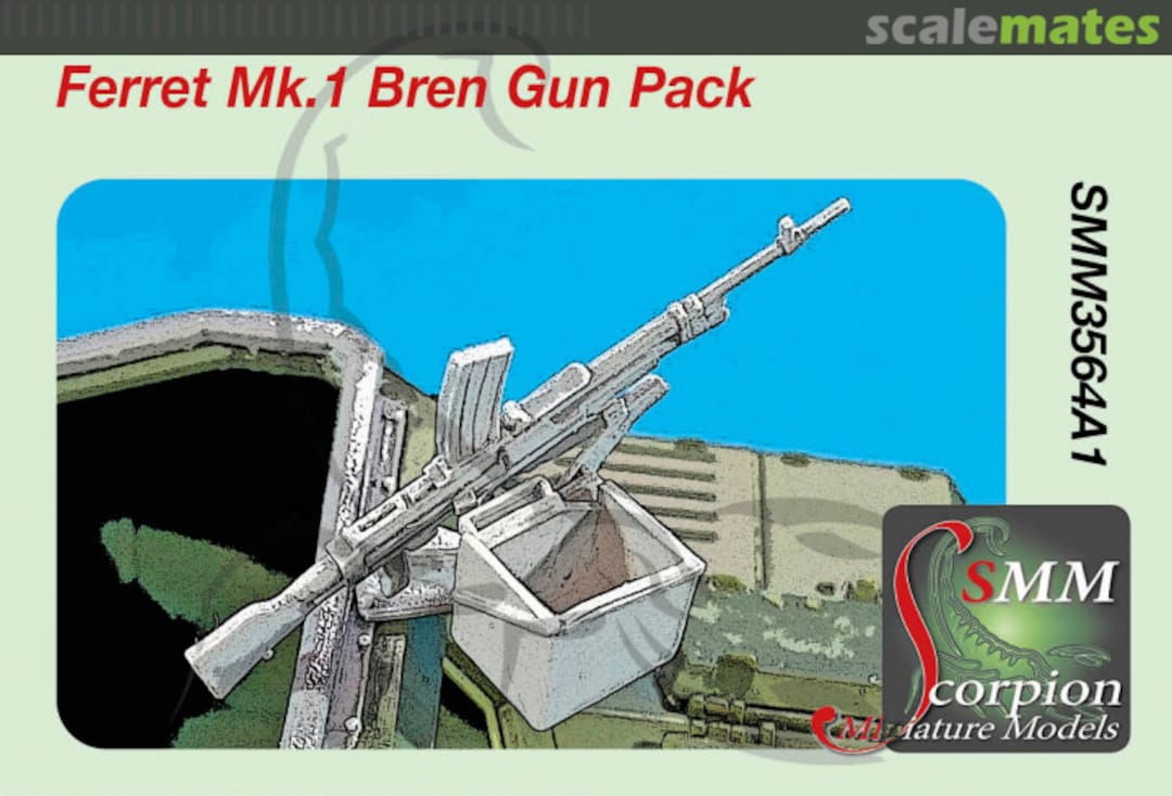 Boxart Ferret Mk.1 Bren Gun Pack SMM3564A1 Scorpion Miniature Models