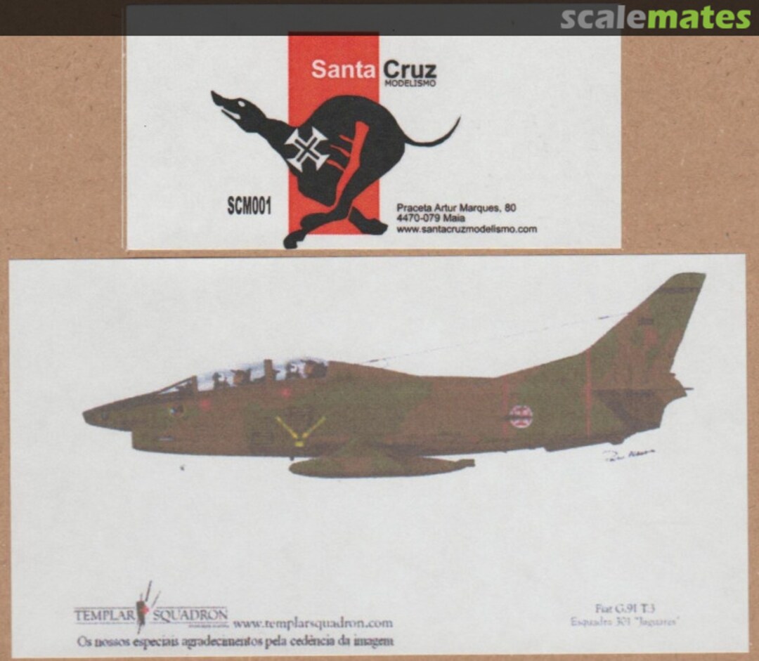 Boxart Fiat G.91 T/3 SCM001 Santa Cruz Modelismo