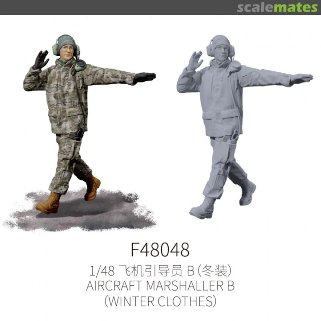 Boxart Aircraft Marshaller B (Winter Clothes) F48048 Galaxy Model