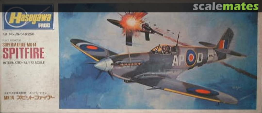 Boxart Supermarine Mk 14 Spitfire JS-049 Hasegawa Frog