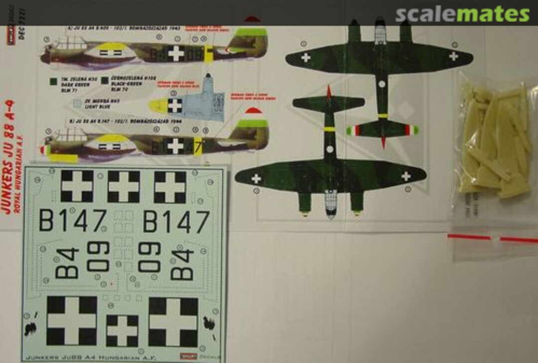 Boxart Junkers Ju-88 A-4 DEC7221 Kora Models